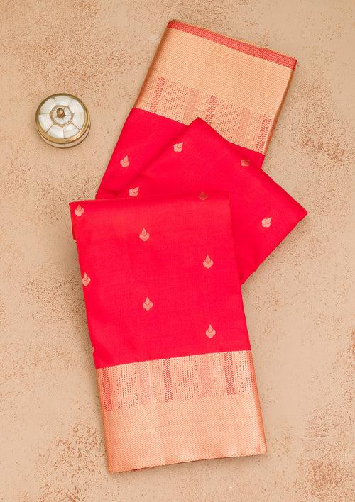 Red Zariwork Pure Silk Saree