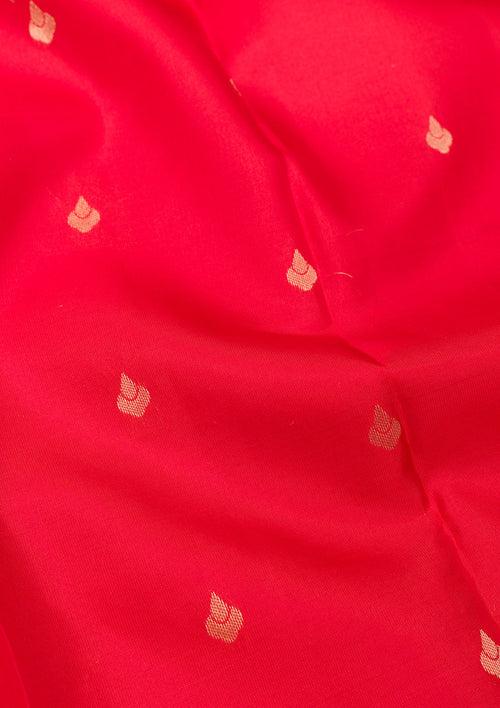 Red Zariwork Pure Silk Saree