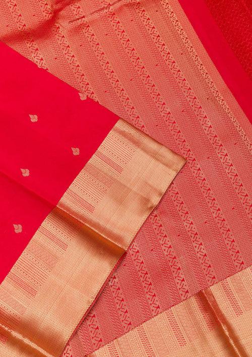 Red Zariwork Pure Silk Saree