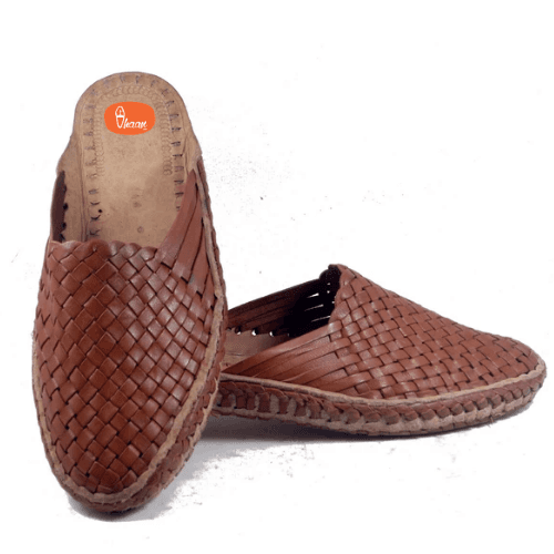 Sutra - Brown handcrafted kolhapuri shoes for Women