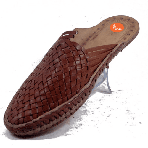 Sutra - Brown handcrafted kolhapuri shoes for Women