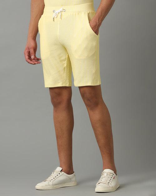 WHITE SUNSHINE REGULAR FIT SHORTS