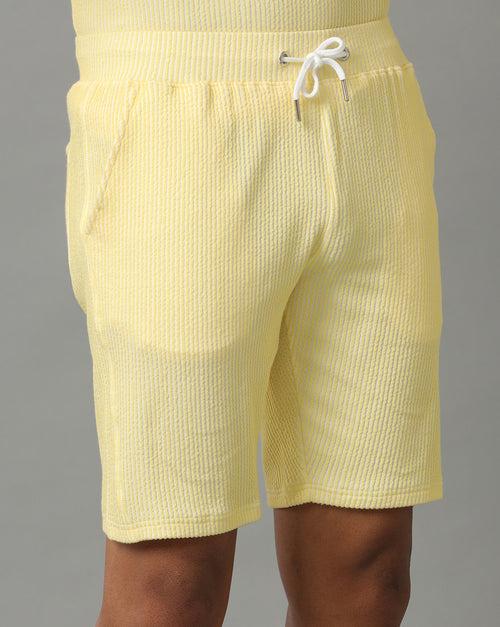 WHITE SUNSHINE REGULAR FIT SHORTS