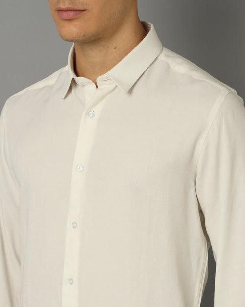 Slim Fit Opaque Casual Shirt