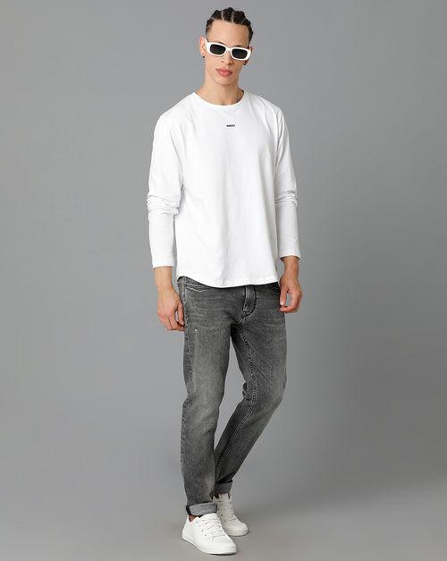 Voi Jeans Men Skinny Fit Light Fade Whiskers Jeans