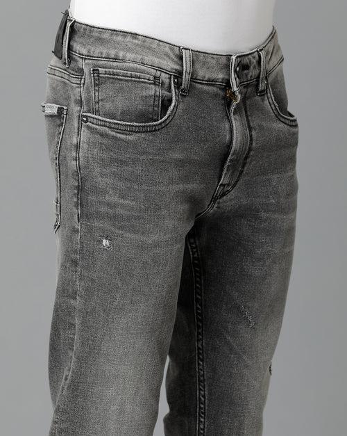 Voi Jeans Men Skinny Fit Light Fade Whiskers Jeans