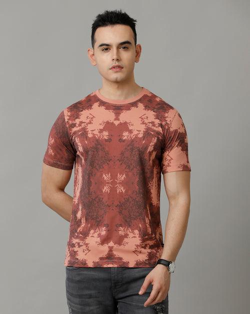 Voi Jeans Mens Rose Dawn Regular Fit Cotton T-Shirt