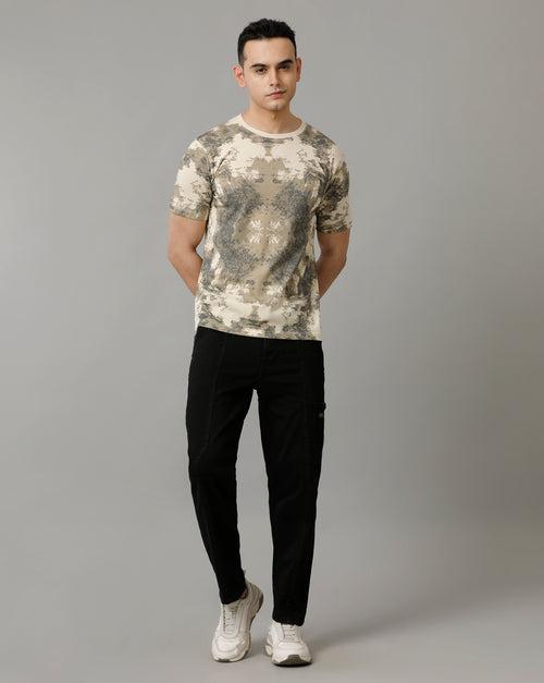 Voi Jeans Mens Fog Regular Fit Cotton T-Shirt