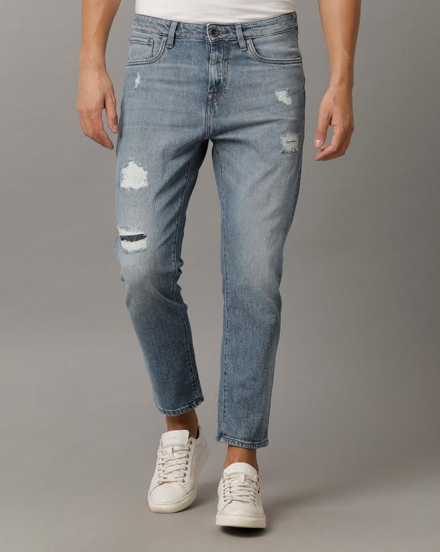 Voi Mens Lt.Indigo Collin Cotton Poly Jeans