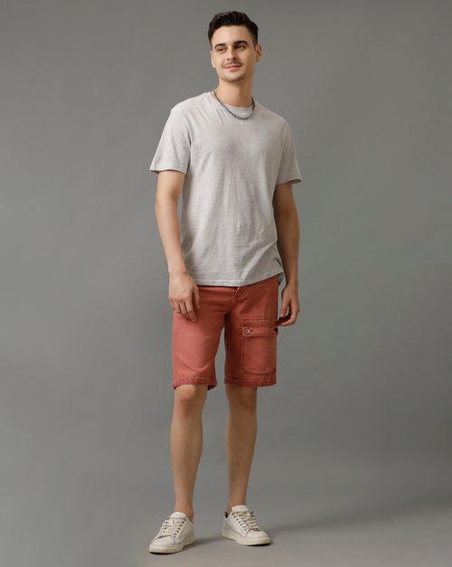 CRANBERRY DENIM REGULAR FIT SHORTS