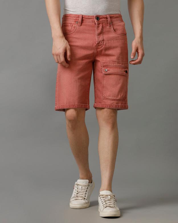 CRANBERRY DENIM REGULAR FIT SHORTS