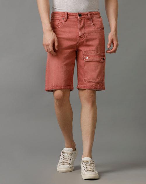 CRANBERRY DENIM REGULAR FIT SHORTS