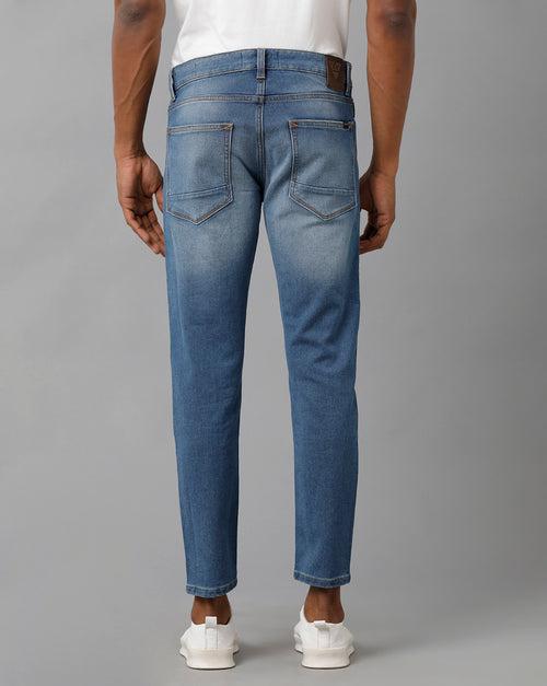 Men Skinny Fit Light Fade Whiskers Jeans