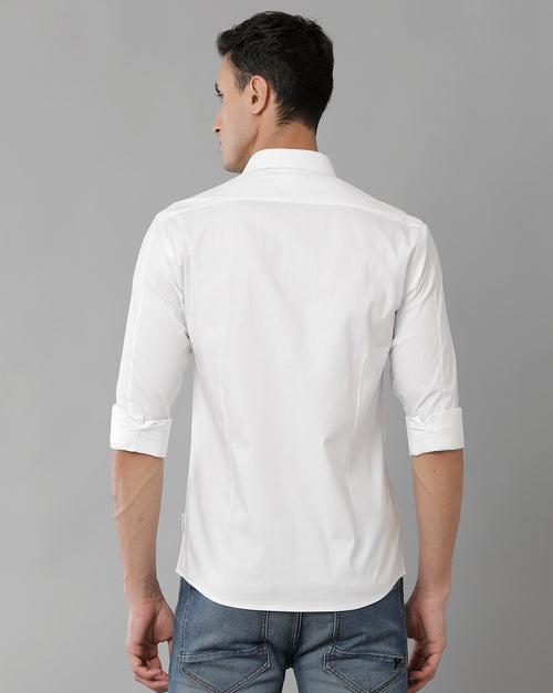 Men Solid Slim Fit Casual Shirt