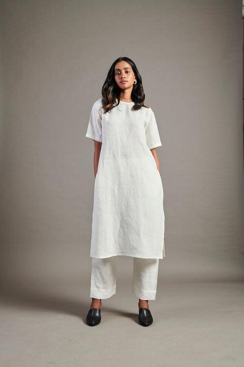 Taj Linen Half Sleeves Kurta