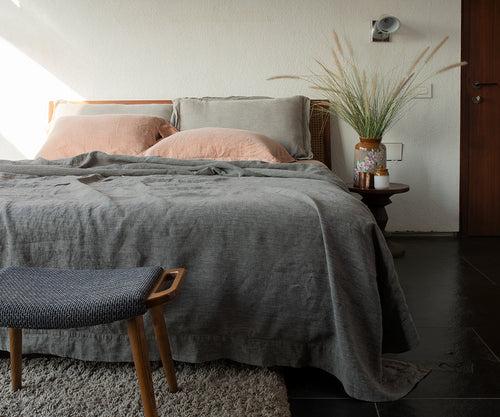 Basalt Linen Duvet Cover