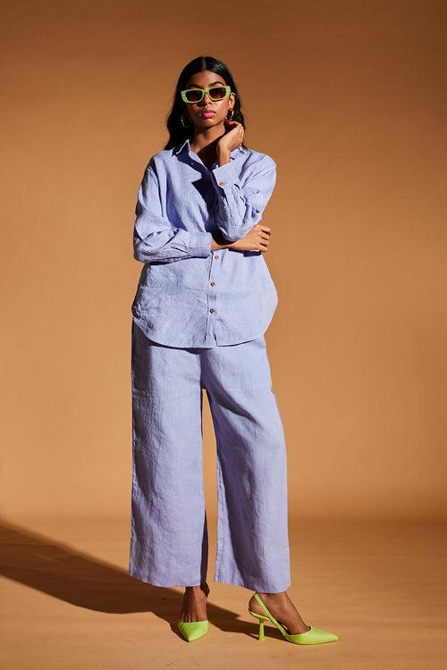 Jacaranda Linen Pyjama Pants