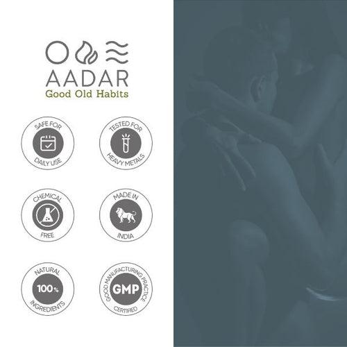 AADAR Ayurveda Performance Booster Combo Pack for Sexual Wellness<br> (60 Capsules + 30 ml)