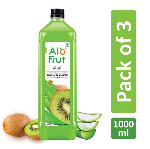 Alo frut Kiwi Aloevera Chunks & Juice 1 ltr