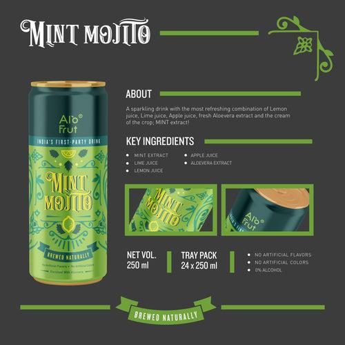 Alo Frut Mint Mojito 250 ml Pack of 12