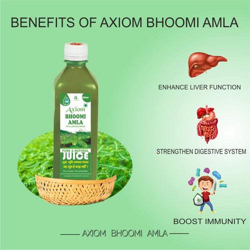 Abdominal and Gastric Disorders Combo (Axiom Bhoomi Amla Juice 500ml + Amla Juice 500ml + Chhoti Dudhi Juice 500ml)