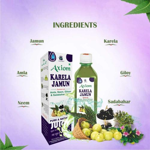 Axiom Karela Jamun Juice 500 ml & Panch Tulsi 20+15 ml