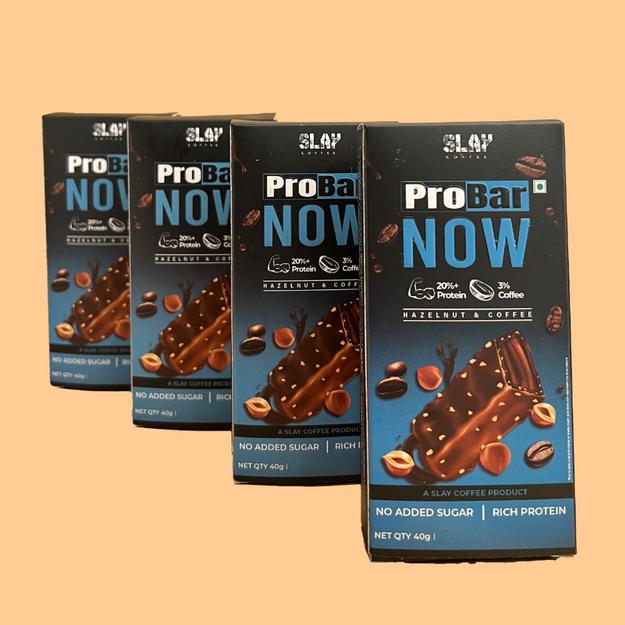 Hazelnut Coffee Protein Bar with "25% protein"