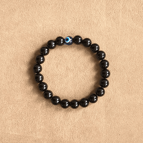 Evil Eye Black Tourmaline Bracelet