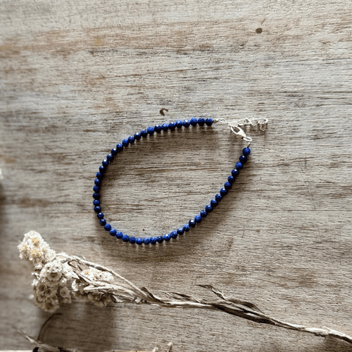 Faceted Blue Lapis Bracelet