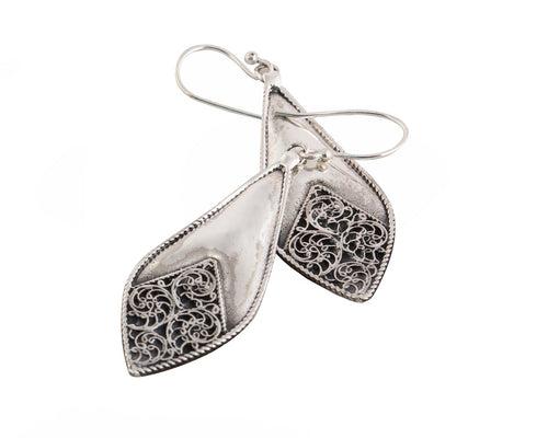 Frosted Leaf Earrings