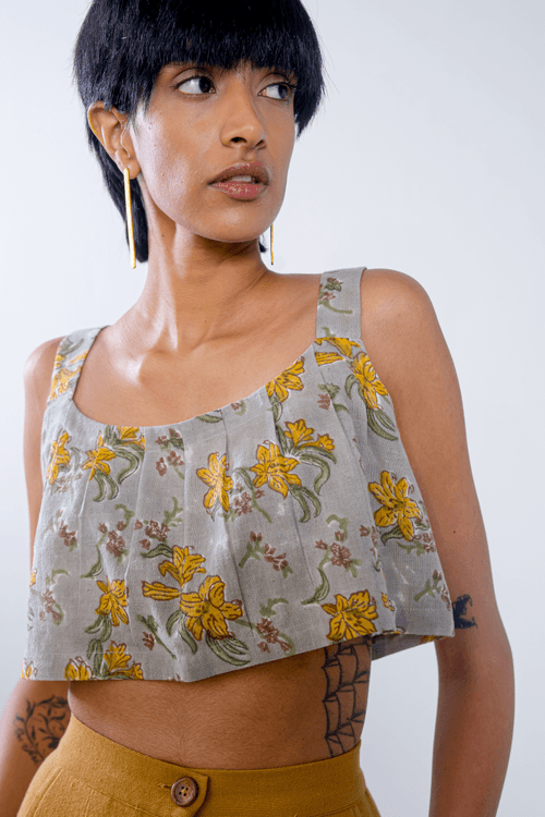 Lily Love handwoven organic cotton crop top