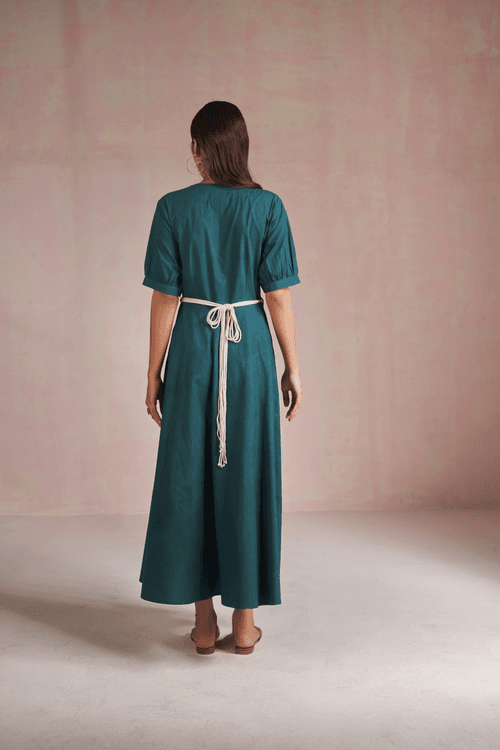 The Seaweed naturally dyed organic cotton dress