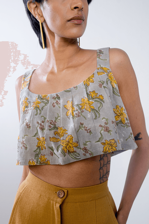 Lily Love handwoven organic cotton crop top