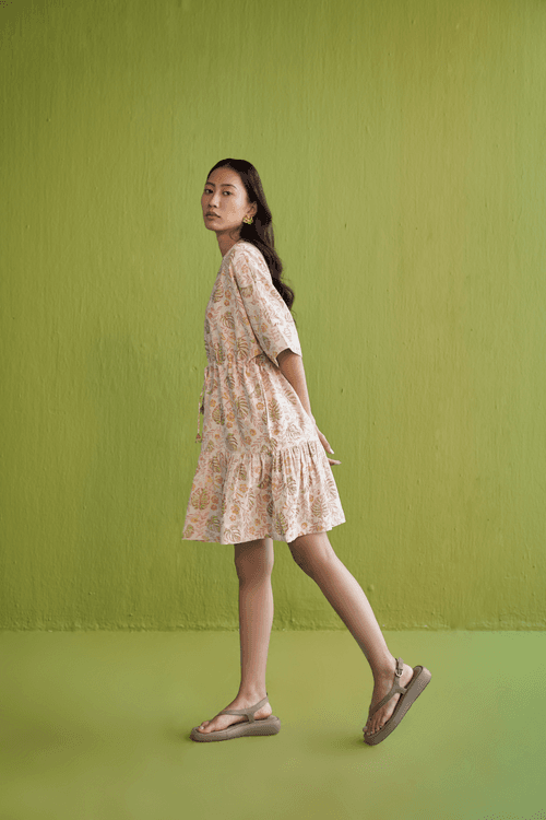 Monstera Bloom Kala Cotton Dress