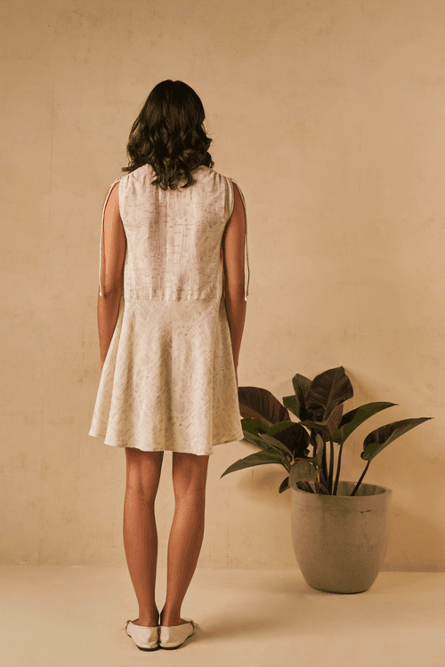 The Coral Tide Handwoven Dress