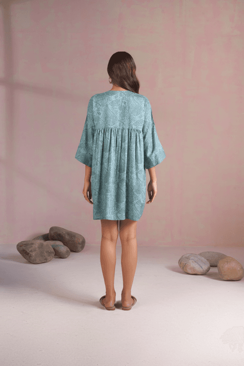 The Coral tencel kaftan dress