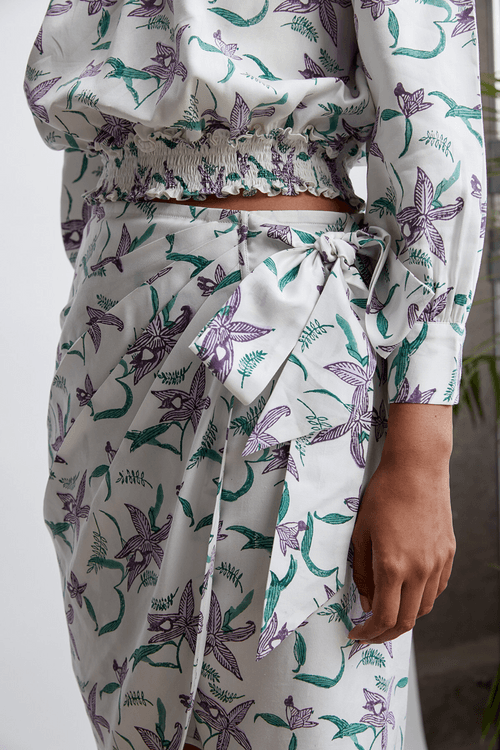 The Orchid Garden skirt