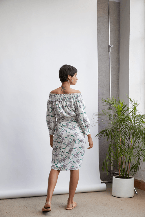 The Orchid Garden skirt