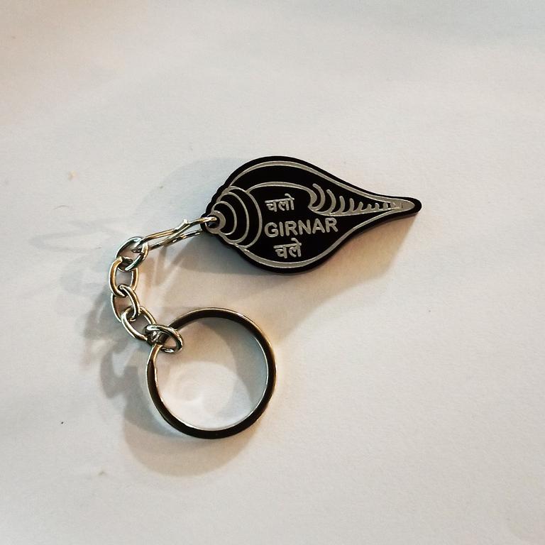 Chalo Girnar Chale Black Keychain