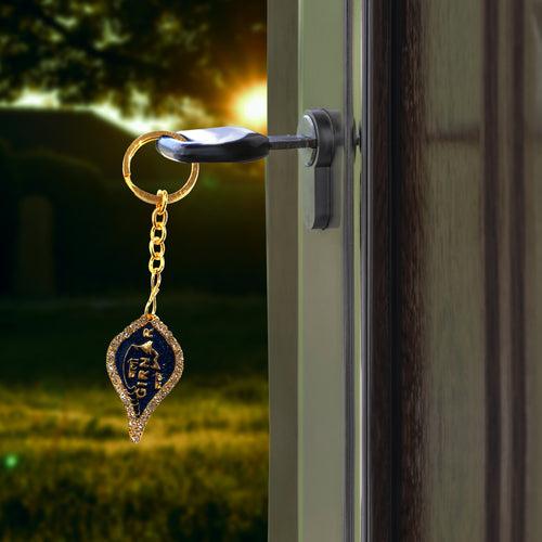 Dual Colour Diamond Keychain