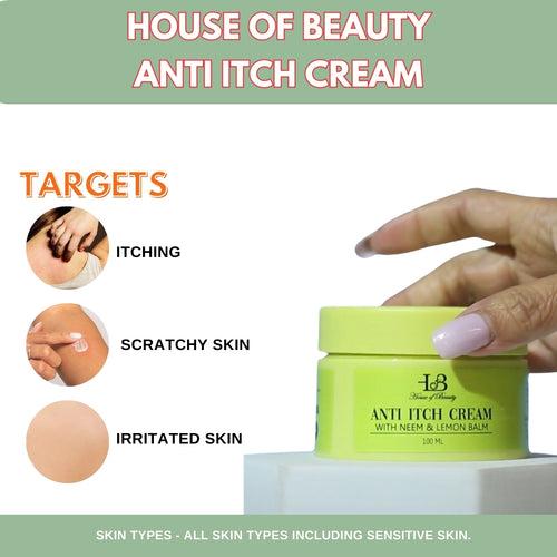 HOB Anti Itch Cream with Neem & Lemon Balm