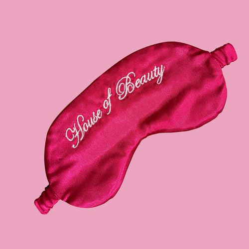 Pink Satin Eye Mask