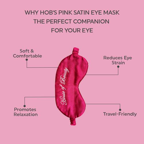 Pink Satin Eye Mask