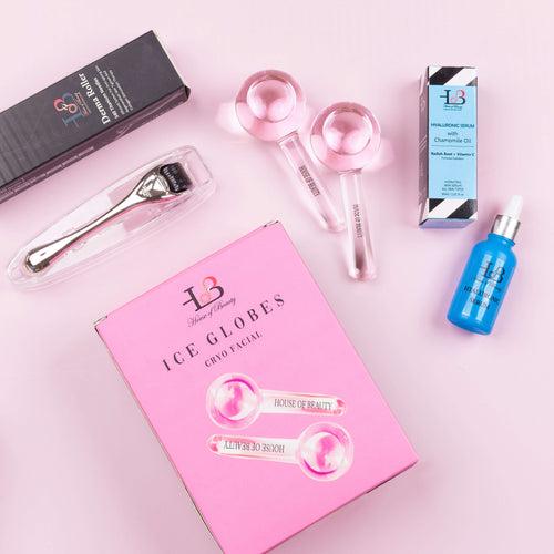 Home Derma Facial Kit (Pink 4 pieces)