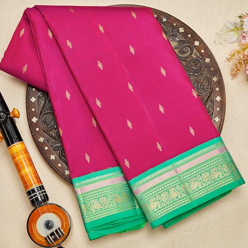 Pink Kanjeevaram Silk Saree