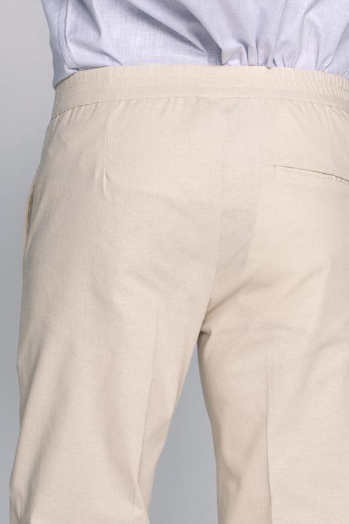 Easy Linen Smooth Beige Trouser