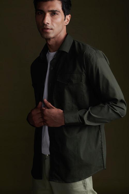 Juniper Green Overshirt