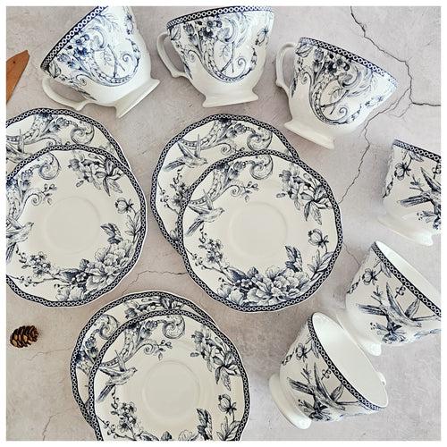 Ceramic - Tea Set of 12 Pieces in a Gift Box - Bodrum