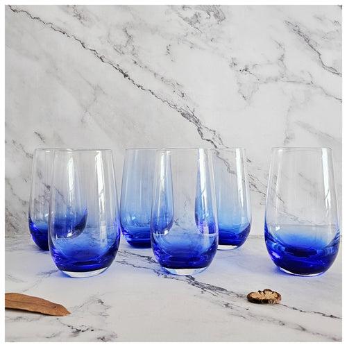 Drinking/Cocktail Glasses - Set of 6 - Blue Bay