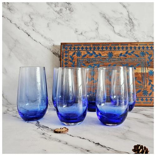 Drinking/Cocktail Glasses - Set of 6 - Blue Bay